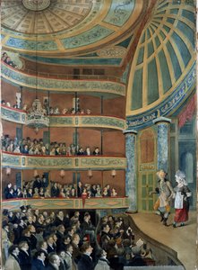 パークシアター、ニューヨーク市、1822年のインテリア 作： John Searle